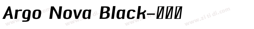 Argo Nova Black字体转换